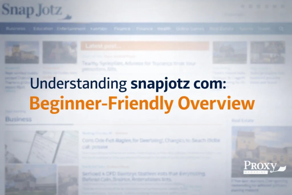Understanding snapjotz com: Beginner-Friendly Overview Understanding snapjotz com Beginner-Friendly Overview