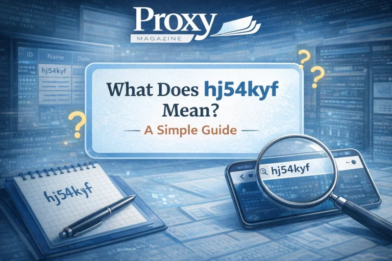 What Does hj54kyf Mean A Simple Guide